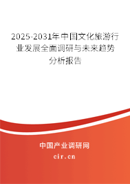 （最新）中国文化旅游行业发展全面调研与未来趋势分析报告